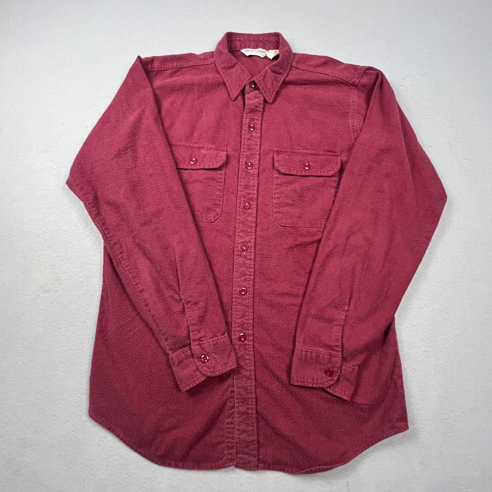 VTG WearGuard Button Down Shirt‎ Mens L Gorp Fleece Workwear USA Made
